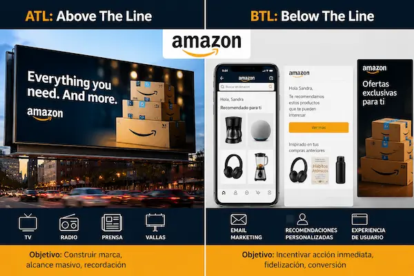 publicidad BTL y ATL Amazon