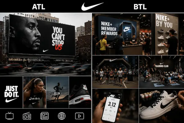 publicidad BTL y ATL Nike