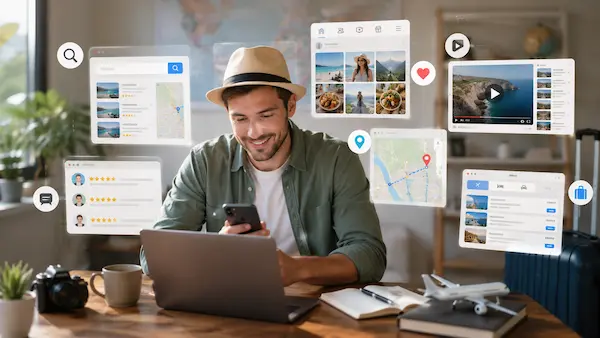 Canales digitales que usa el turista extranjero antes de viajar
