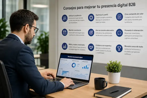 Consejos para mejorar la presencia digital de una empresa B2B